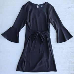 Lulu's Black Bell Sleeve Dress